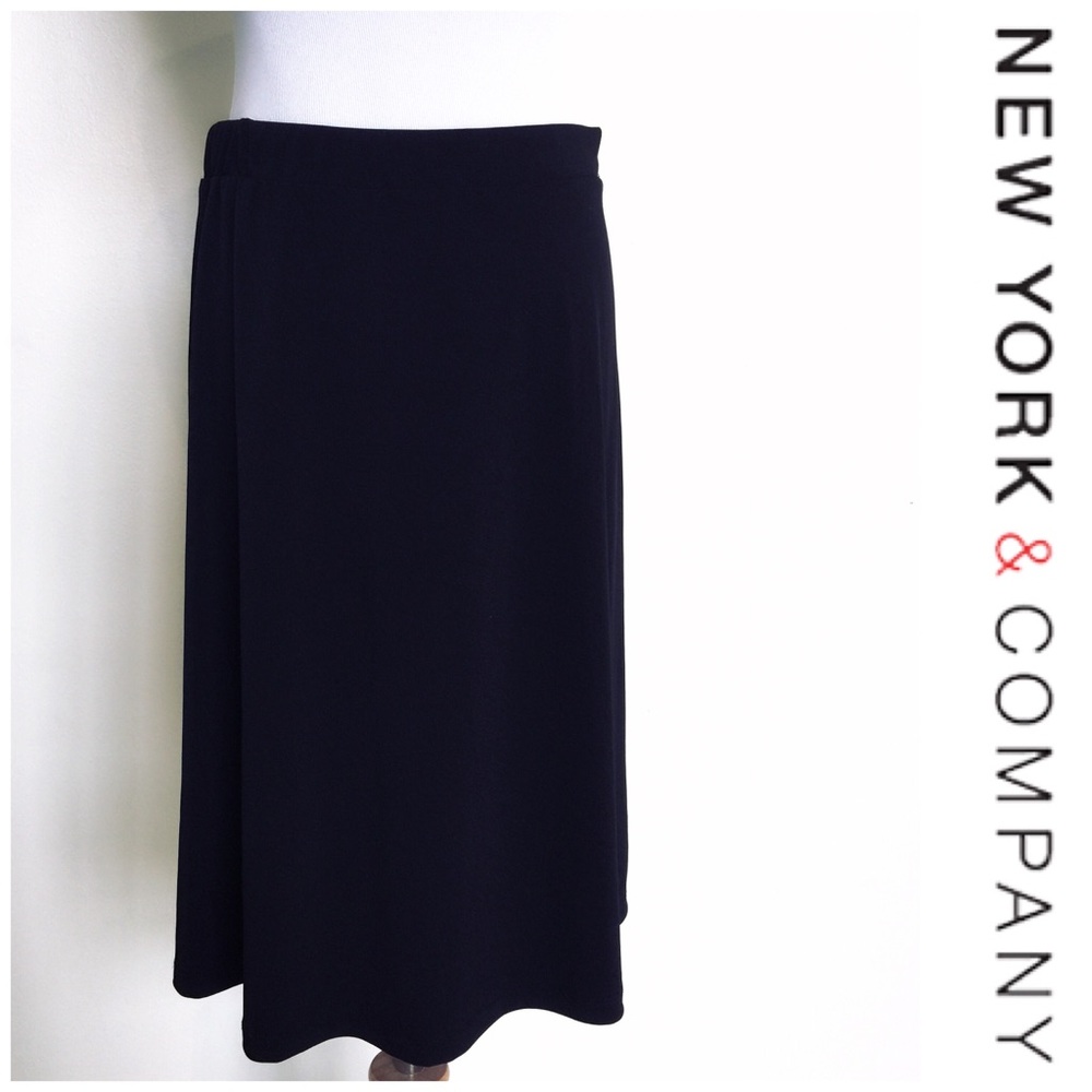 NY&CO All Occasion Black Stretch Skirt